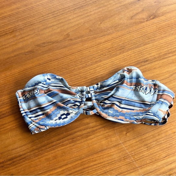 Frankie’s Bikinis Multicolor Bandeau top - Picture 2 of 5